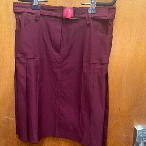 JANA KOS Burgundy MIDI Skirt